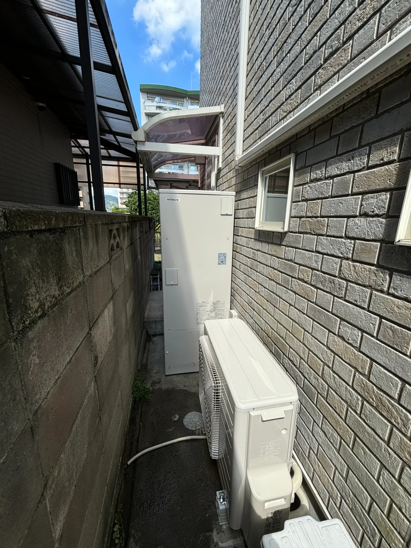 大阪府の戸建て住宅でエコキュートの交換をさせて頂きました。